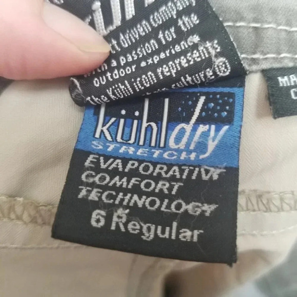 KUHL dry stretch tan hiking pant regular 6 - Picture 3 of 10